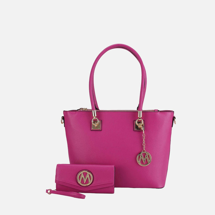 Denim Blue MKF Collection By Mia K Vanessa Tote And Set