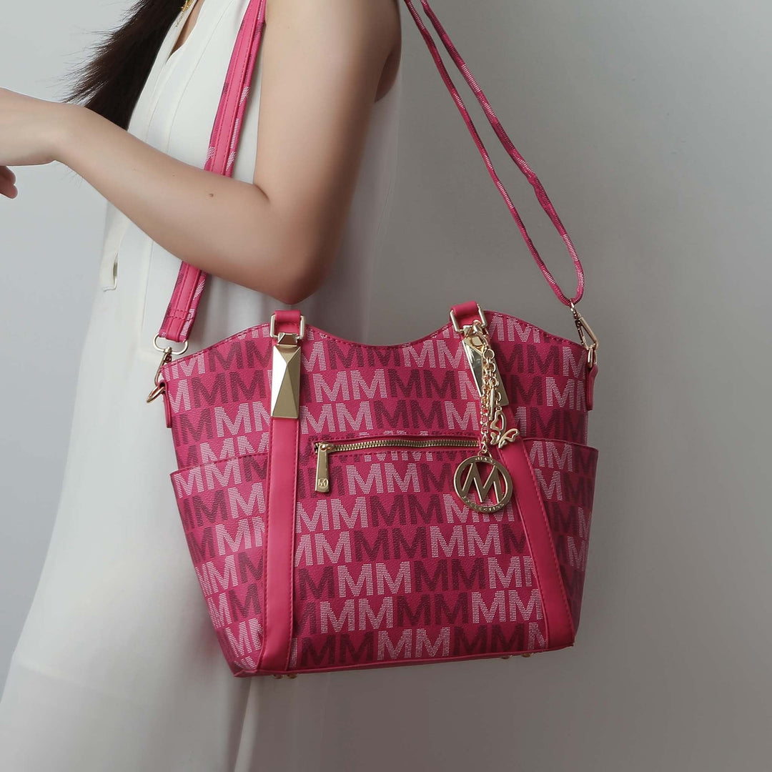 Black MKF Collection By Mia K Jeneece Signature Tote Bag