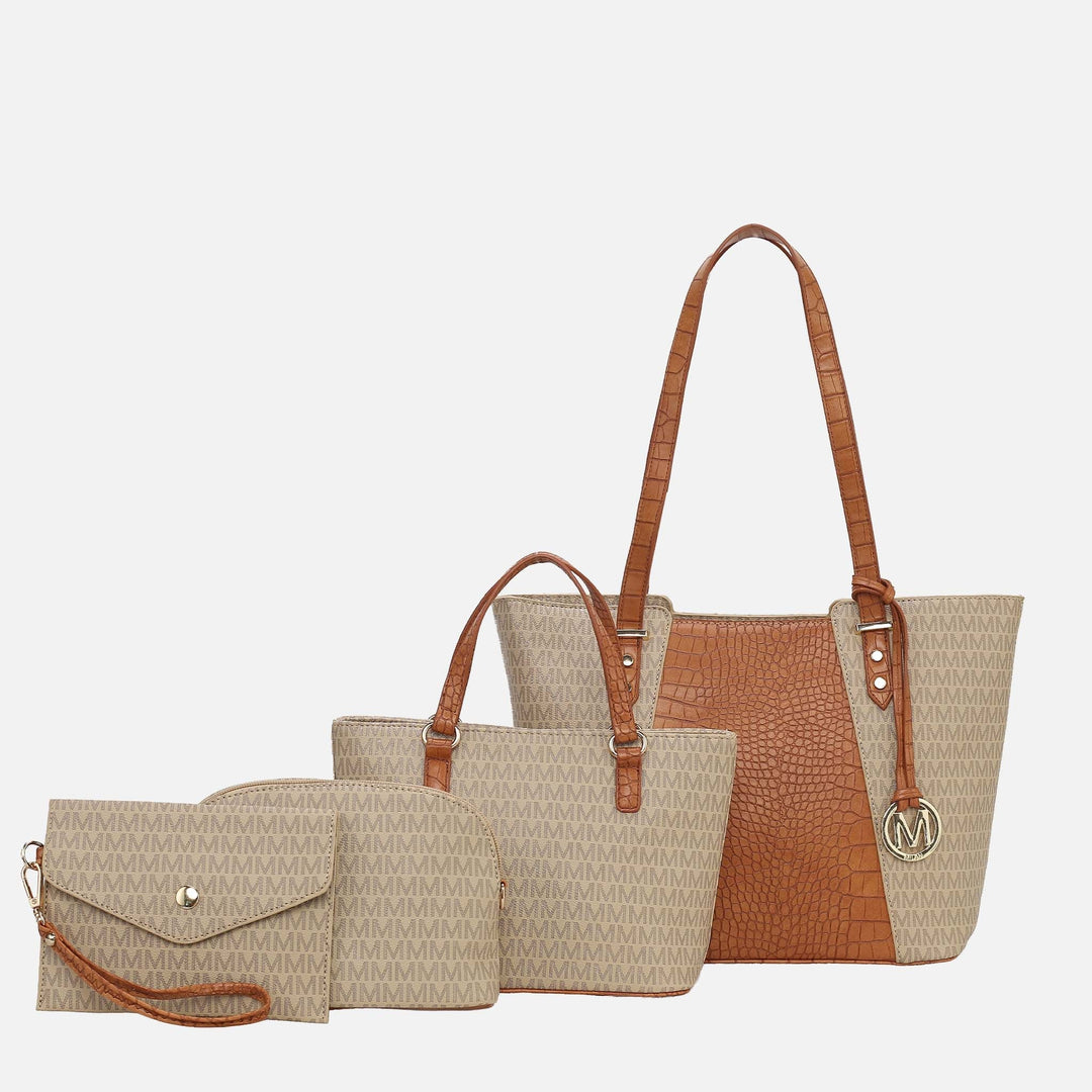 Wine MKF Collection By Mia K Lippa M Signature Tote And Set