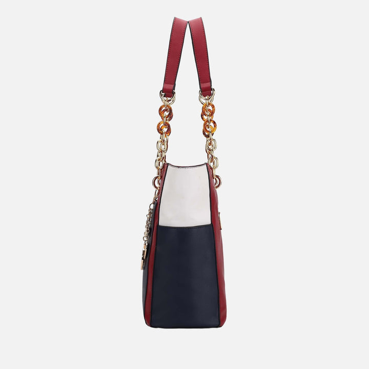 Midnight Blue MKF Collection By Mia K Rochelle Tote And Wristlet Set