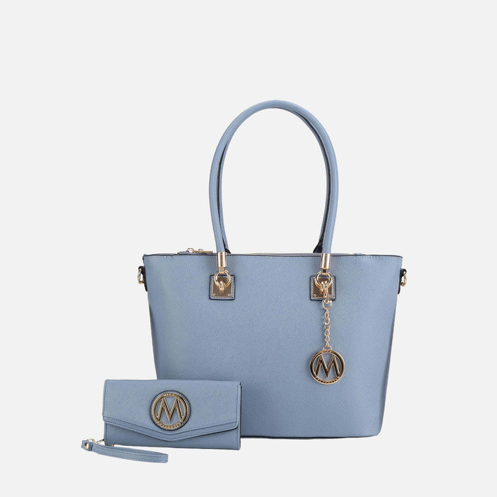 Pewter MKF Collection By Mia K Vanessa Tote And Set