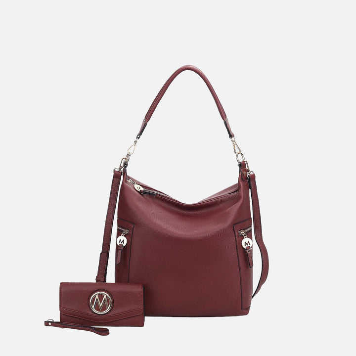 Olive MKF Collection By Mia K Ophelia Hobo Bag And Wallet Set