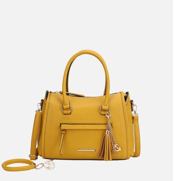 Wine MKF Collection By Mia K Valeria Shoulder Bag And Bracelet Keyring