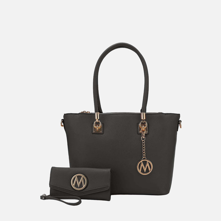 Fuchsia MKF Collection By Mia K Vanessa Tote And Set