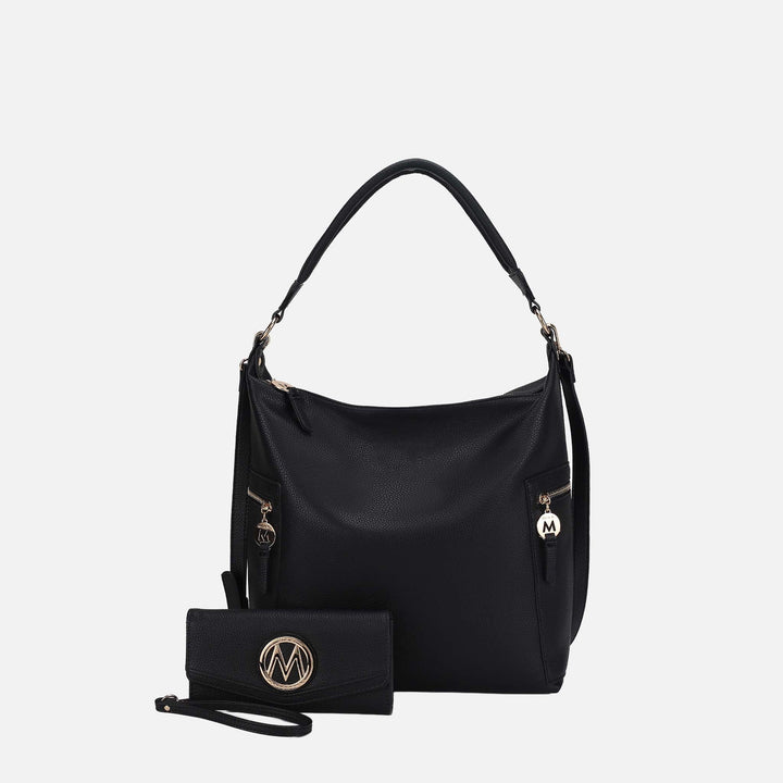 Purple MKF Collection By Mia K Ophelia Hobo Bag And Wallet Set