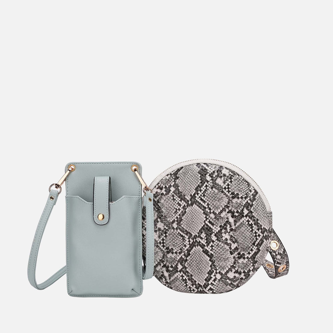 Taupe MKF Collection By Mia K Hailey Phone Crossbody Bag