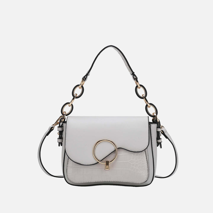 MKF Collection By Mia K Fanta Croc Shoulder Bag