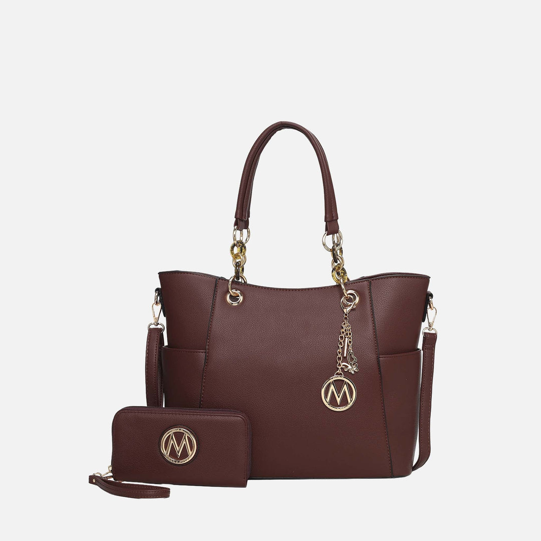 MKF Collection By Mia K Bonita Tote Bag And Wallet Set
