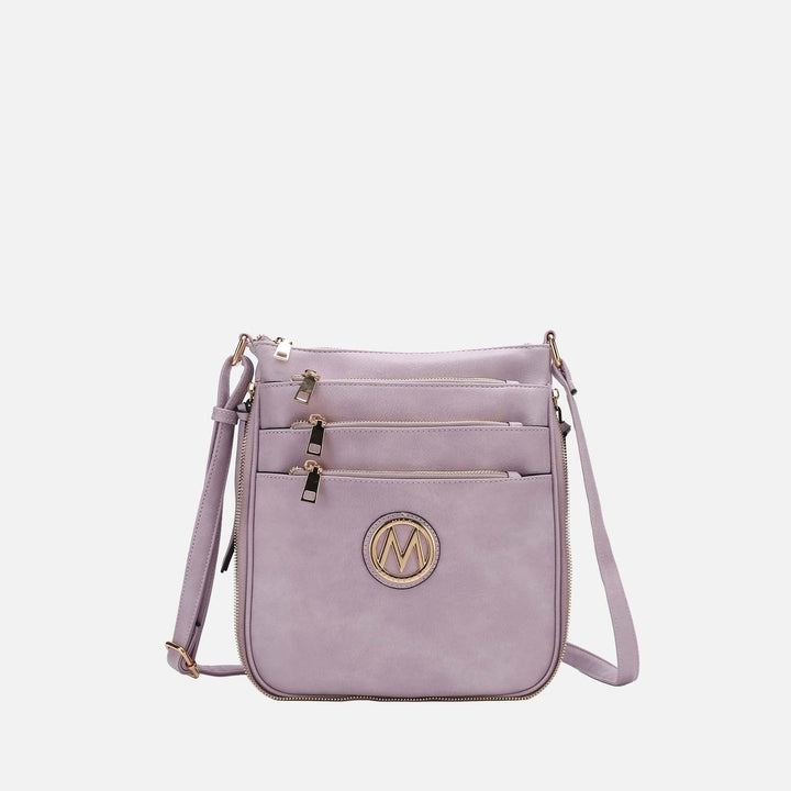 Pewter MKF Collection By Mia K Salome Expandable Crossbody Bag