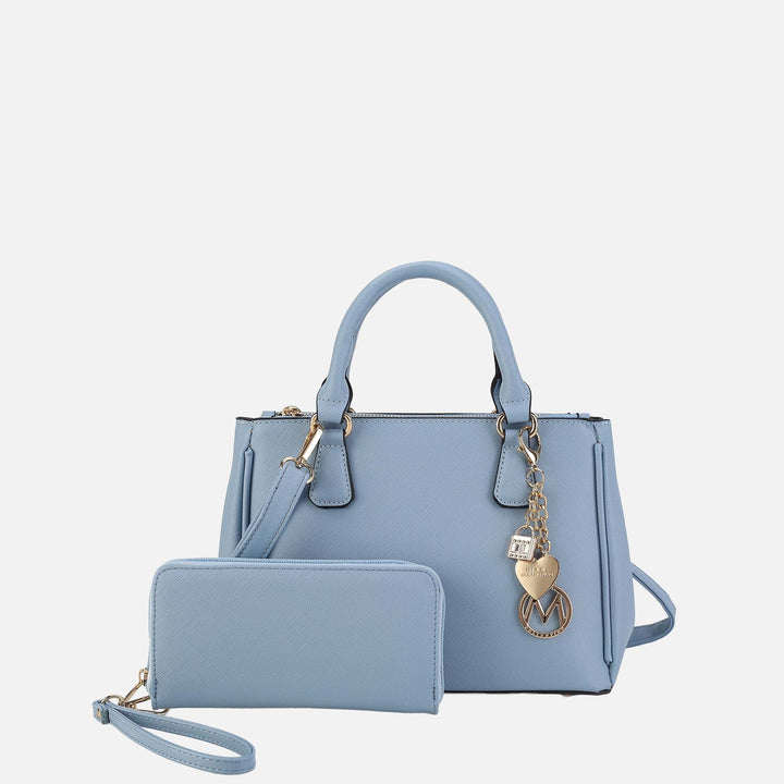 Grey MKF Collection By Mia K Ruth Shoulder Bag And Set
