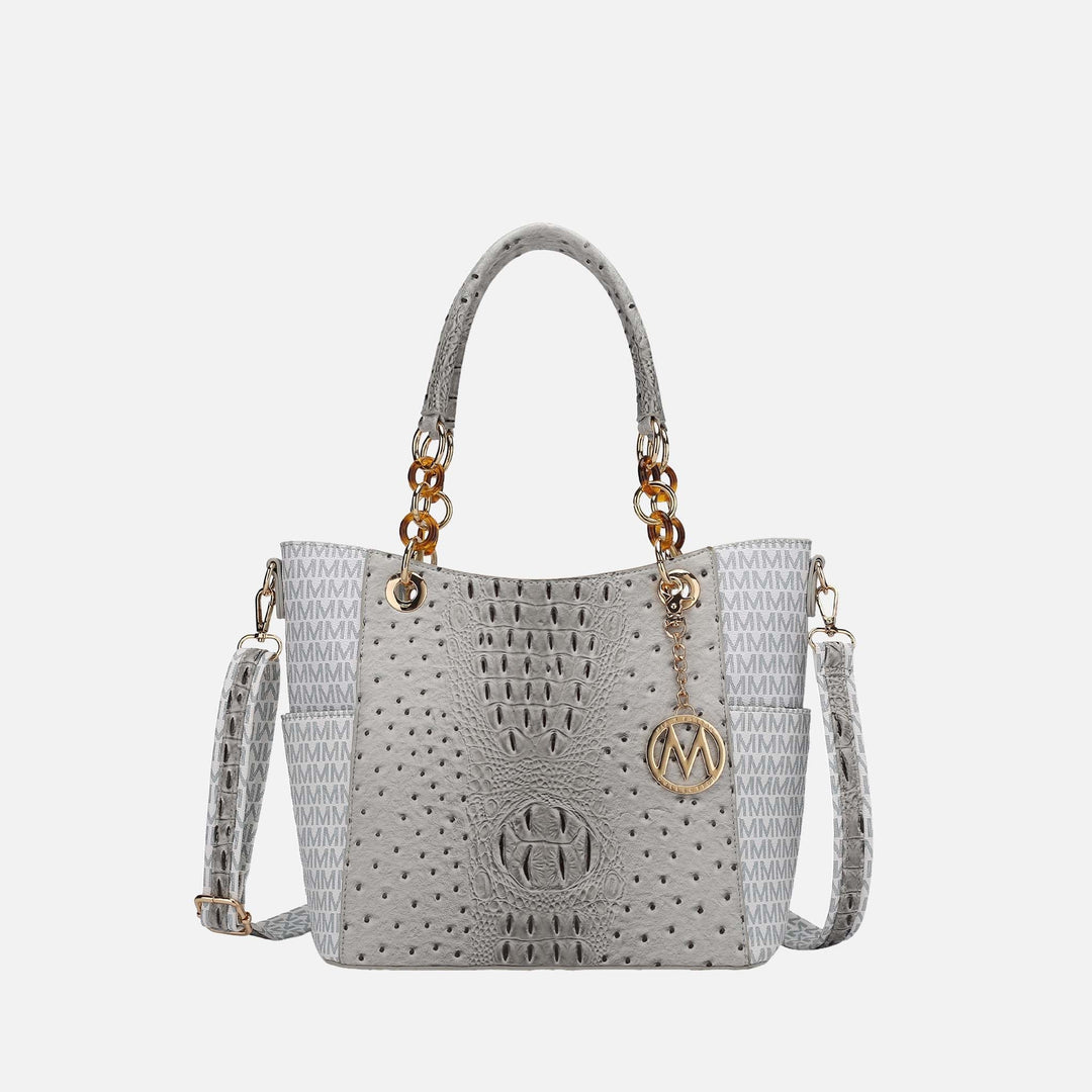 Navy MKF Collection By Mia K Miriam Signature Tote Bag