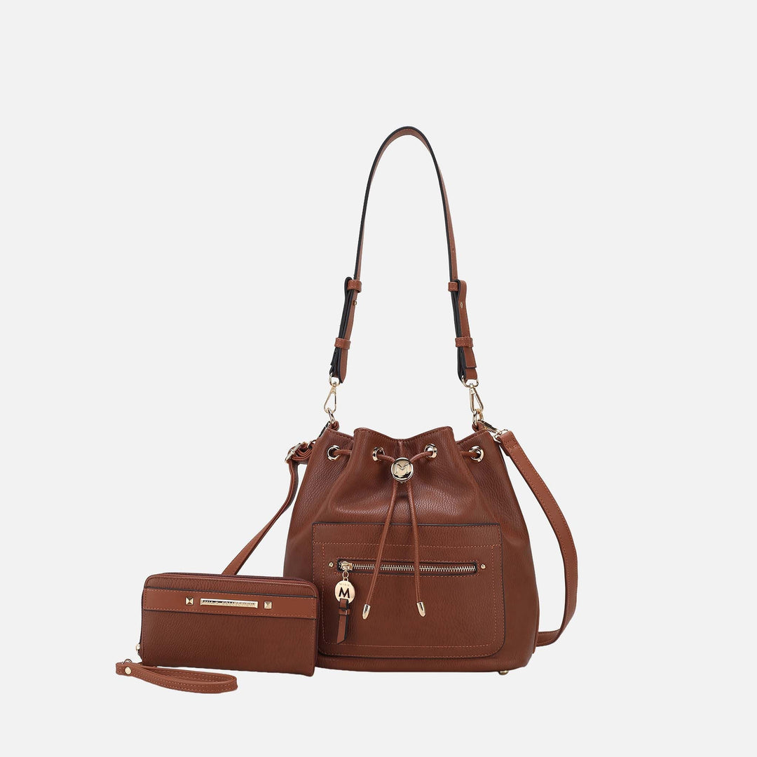 MKF Collection By Mia K Larissa Bucket Bag And Wallet Set