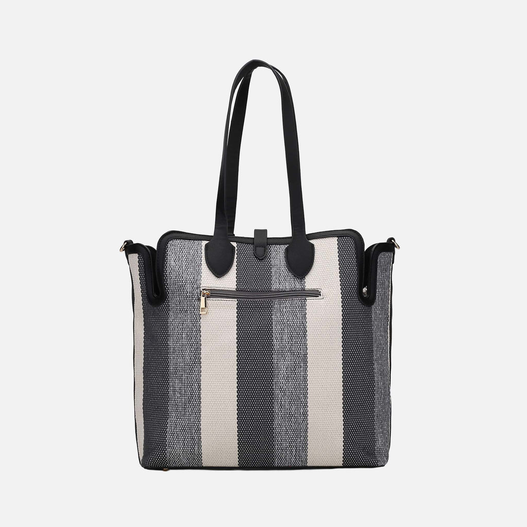 Blush MKF Collection By Mia K Juliana Tote Bag And Wristlet Set