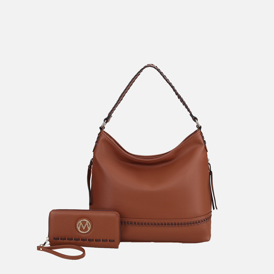 Wine MKF Collection By Mia K Blake Shoulder Bag And Set