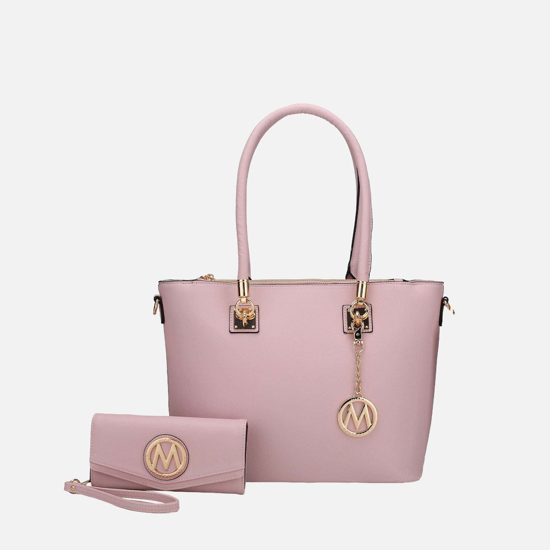 Taupe MKF Collection By Mia K Vanessa Tote And Set