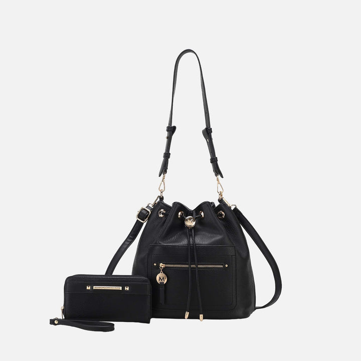 MKF Collection By Mia K Larissa Bucket Bag And Wallet Set