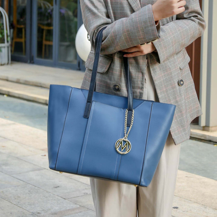 Light Blue MKF Collection By Mia K Dinah Tote Bag And Set