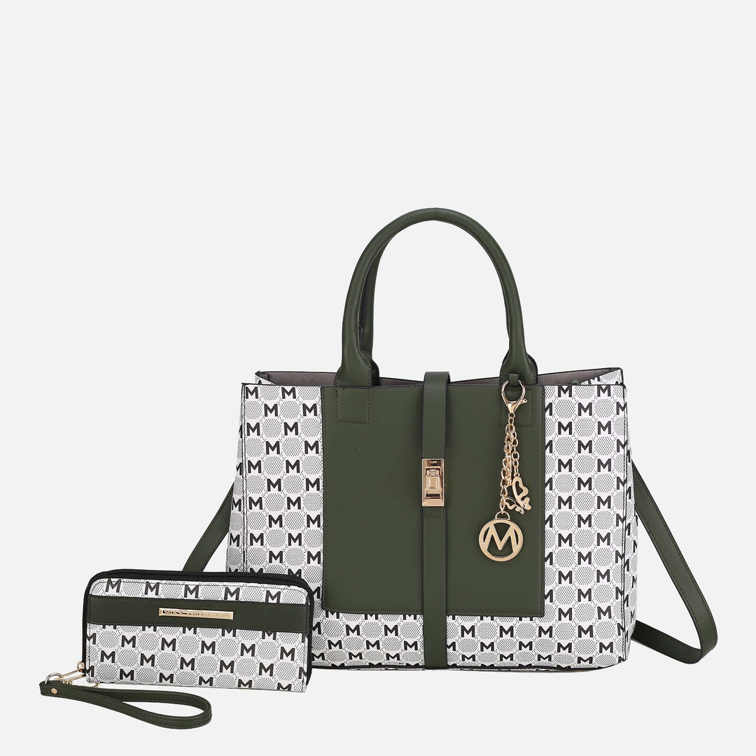 Green MKF Collection By Mia K Yuliana Iii Shoulder Bag And Wallet Set
