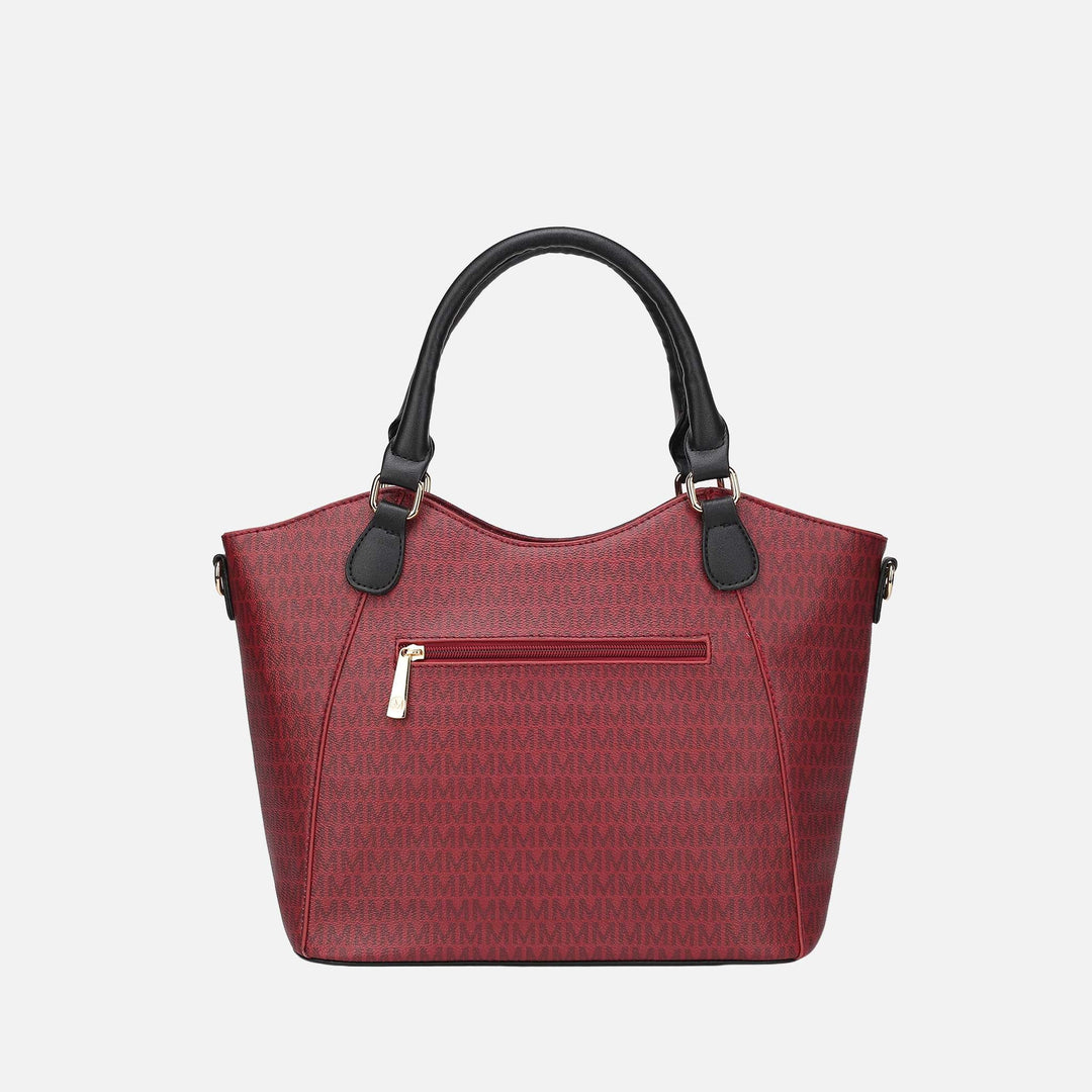 Chocolate MKF Collection By Mia K Jacqueline Signature Shoulder Bag