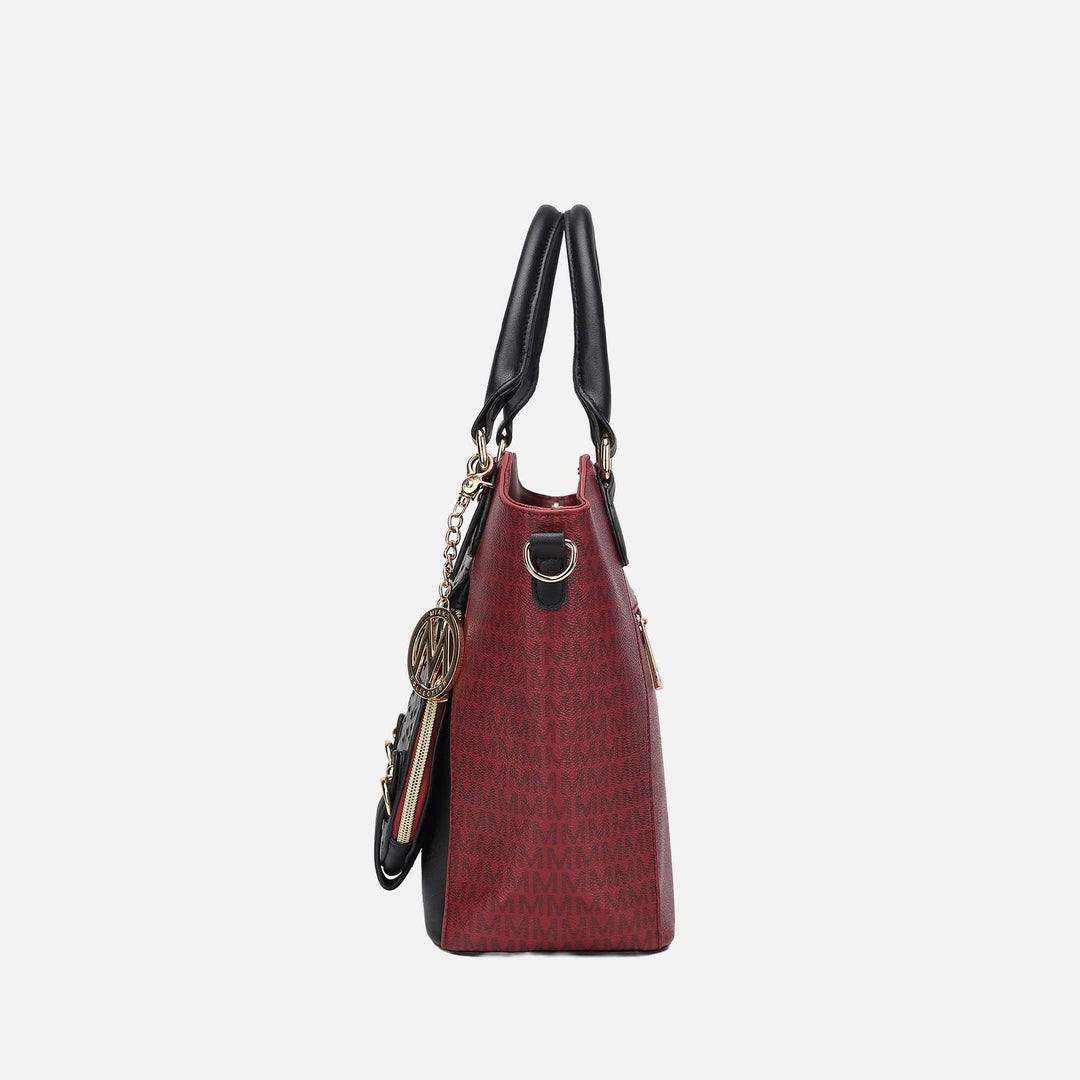 Midnight Blue MKF Collection By Mia K Jacqueline Signature Shoulder Bag