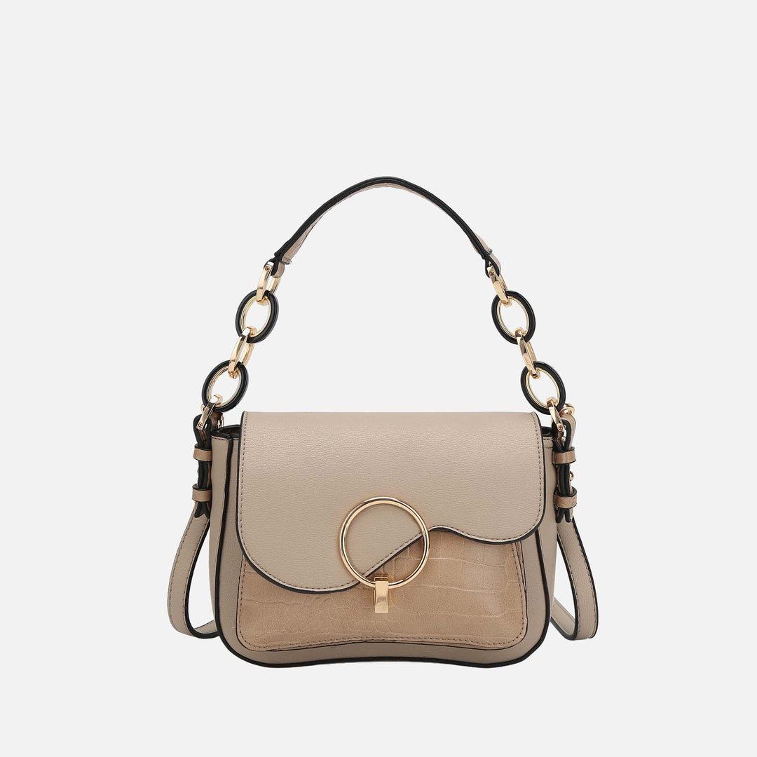 MKF Collection By Mia K Fanta Croc Shoulder Bag