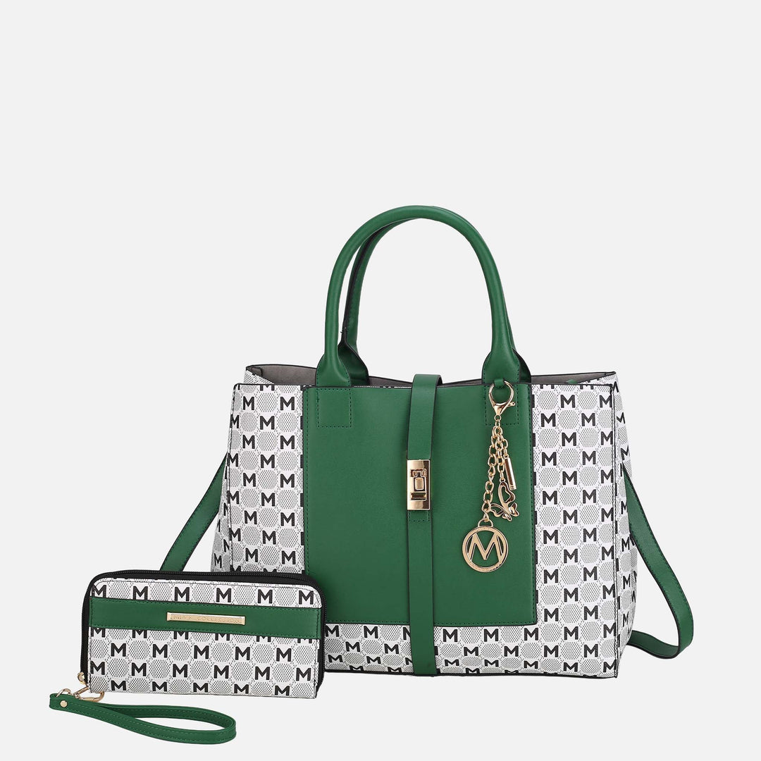 Navy MKF Collection By Mia K Yuliana Iii Shoulder Bag And Wallet Set