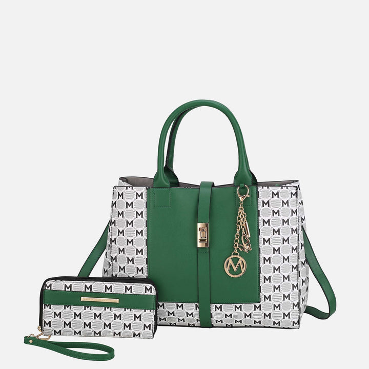 Navy MKF Collection By Mia K Yuliana Iii Shoulder Bag And Wallet Set
