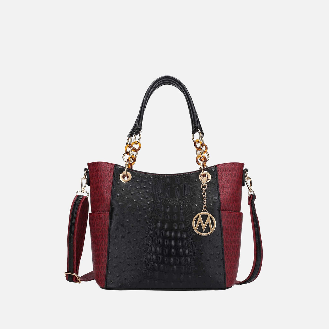 Purple MKF Collection By Mia K Miriam Signature Tote Bag