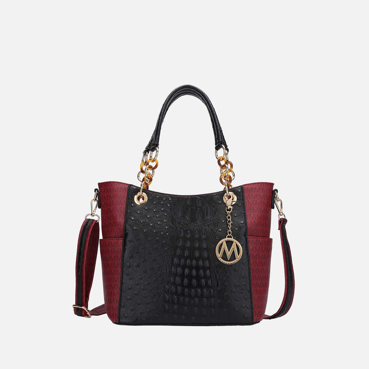 Purple MKF Collection By Mia K Miriam Signature Tote Bag