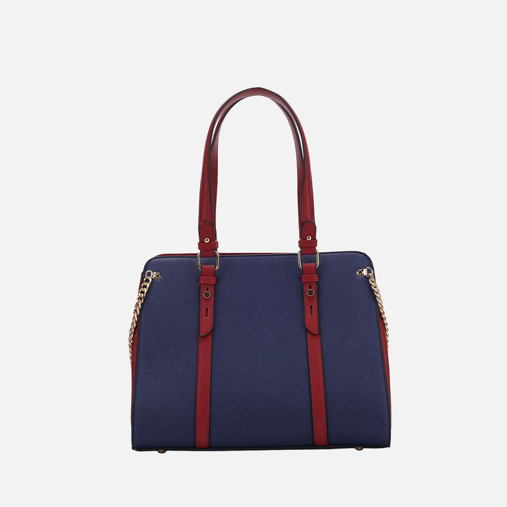 Blush MKF Collection By Mia K Amy Color Block Shoulder Bag