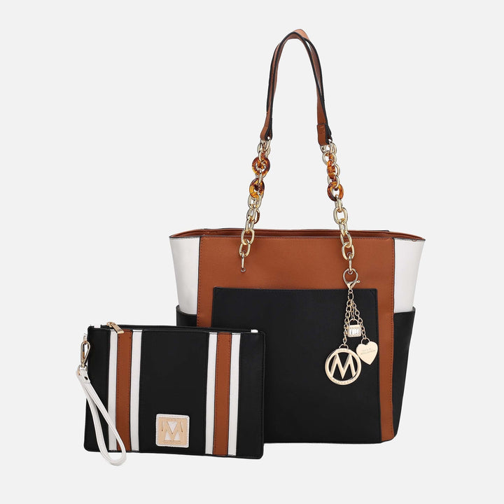 MKF Collection By Mia K Rochelle Tote And Wristlet Set