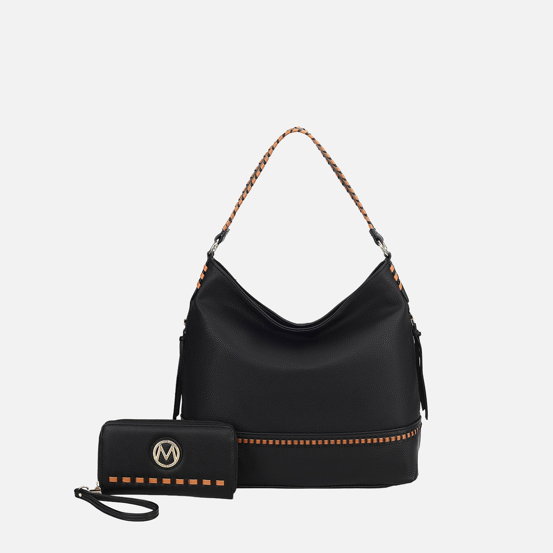 Cognac Brown MKF Collection By Mia K Blake Shoulder Bag And Set