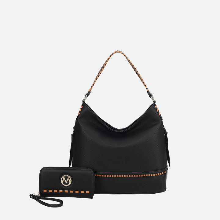 Cognac Brown MKF Collection By Mia K Blake Shoulder Bag And Set