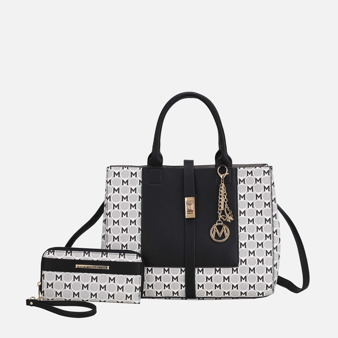 Cognac Brown MKF Collection By Mia K Yuliana Iii Shoulder Bag And Wallet Set