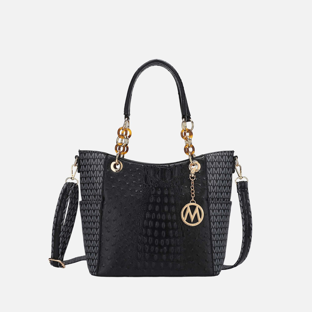 Fuchsia MKF Collection By Mia K Miriam Signature Tote Bag