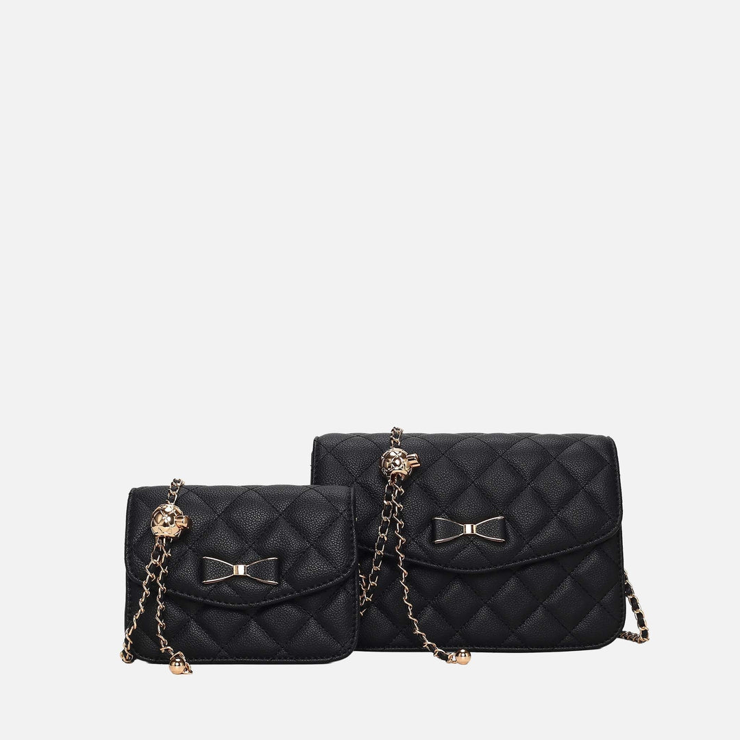 Camel MKF Collection By Mia K Blossom Shoulder Bag And Set