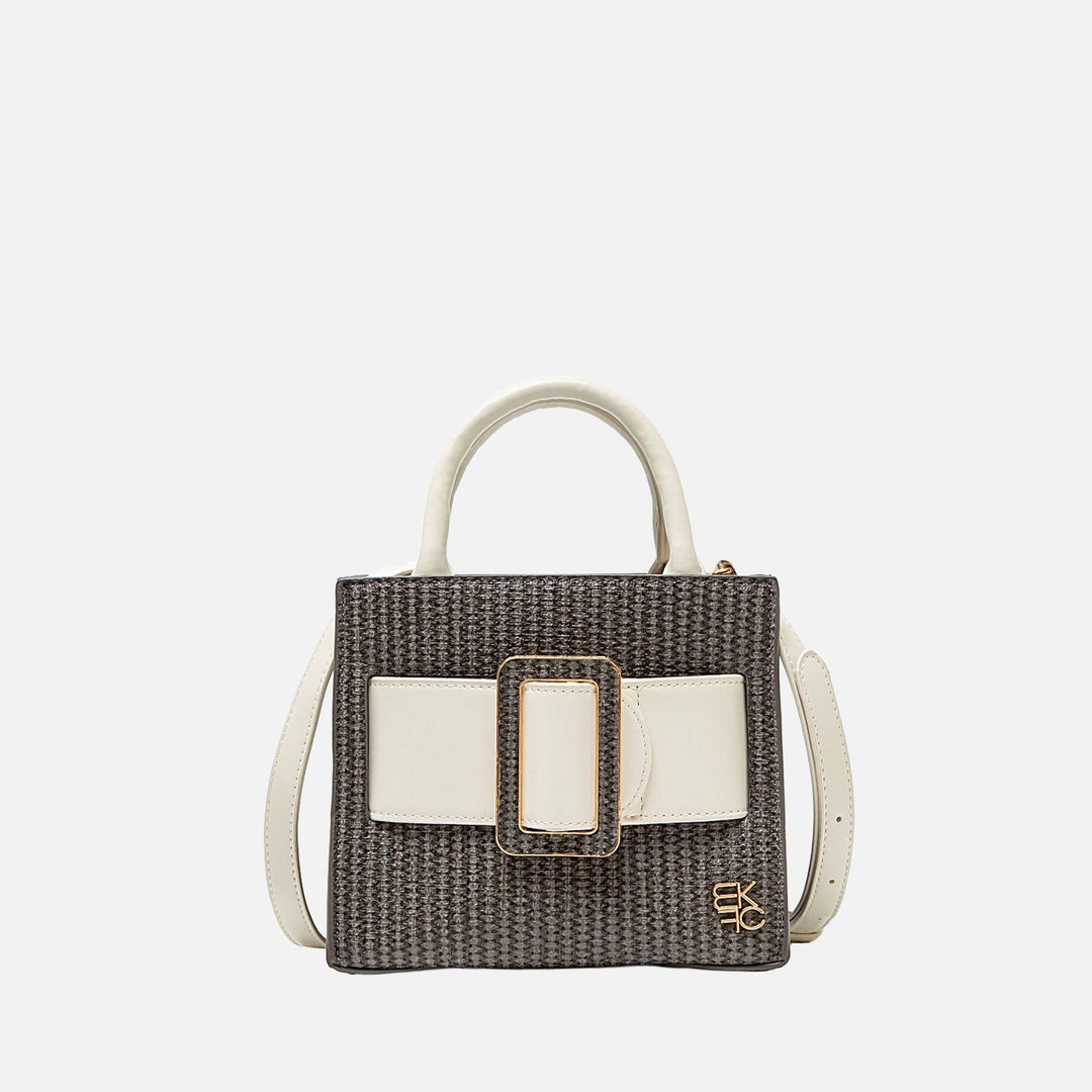 Natural Brown MKF Collection By Mia K Tilly Mini Tote Handbag