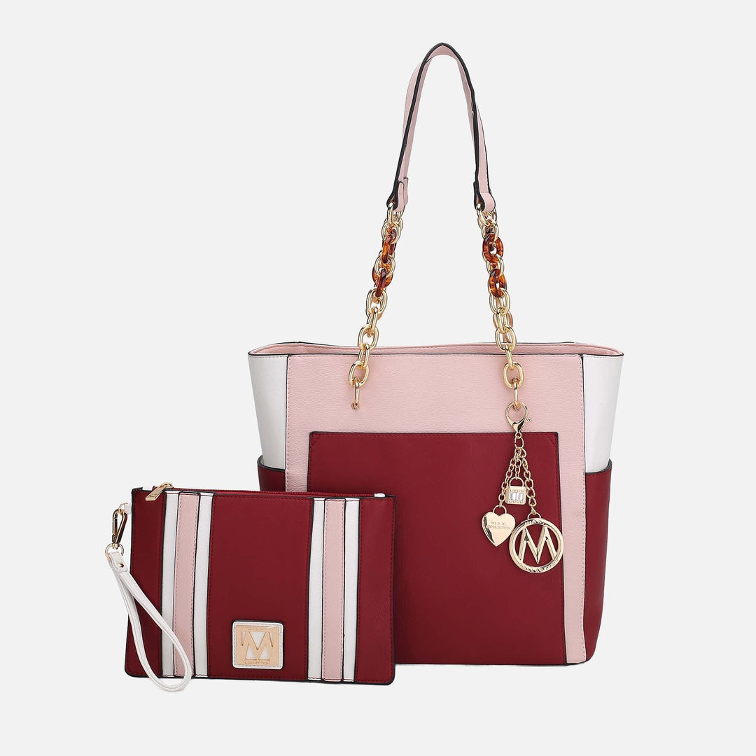 MKF Collection By Mia K Rochelle Tote And Wristlet Set