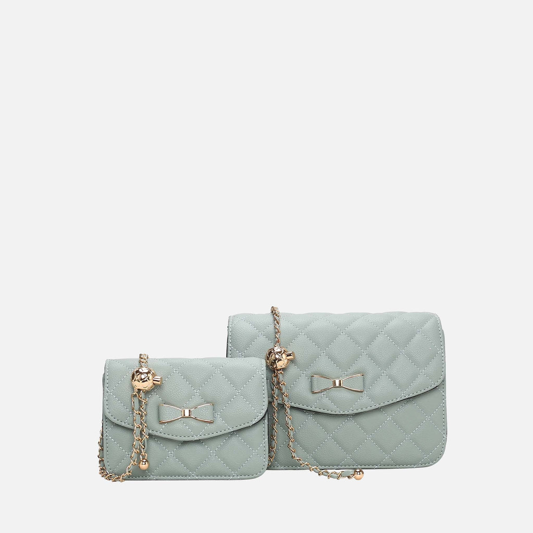 Rose Pink MKF Collection By Mia K Blossom Shoulder Bag And Set