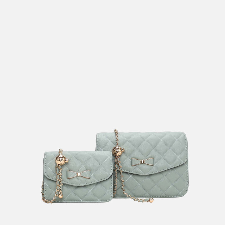 Rose Pink MKF Collection By Mia K Blossom Shoulder Bag And Set