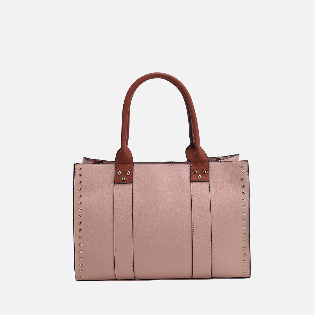 Blush MKF Collection By Mia K Davina Tote Bag And Wallet Set