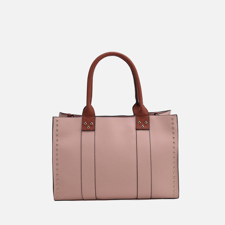Blush MKF Collection By Mia K Davina Tote Bag And Wallet Set