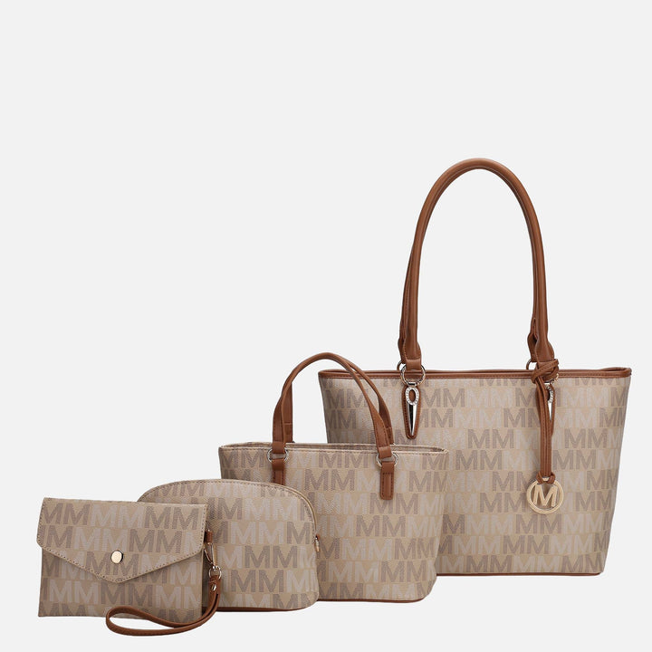 Purple MKF Collection By Mia K Alexy Signature Tote Bag And Set