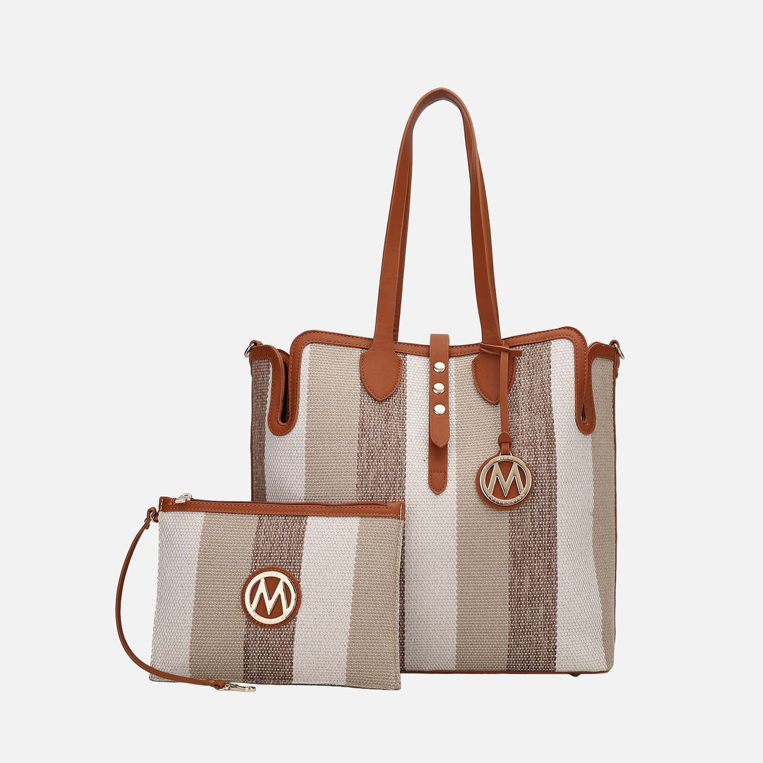Golden Poppy MKF Collection By Mia K Juliana Tote Bag And Wristlet Set