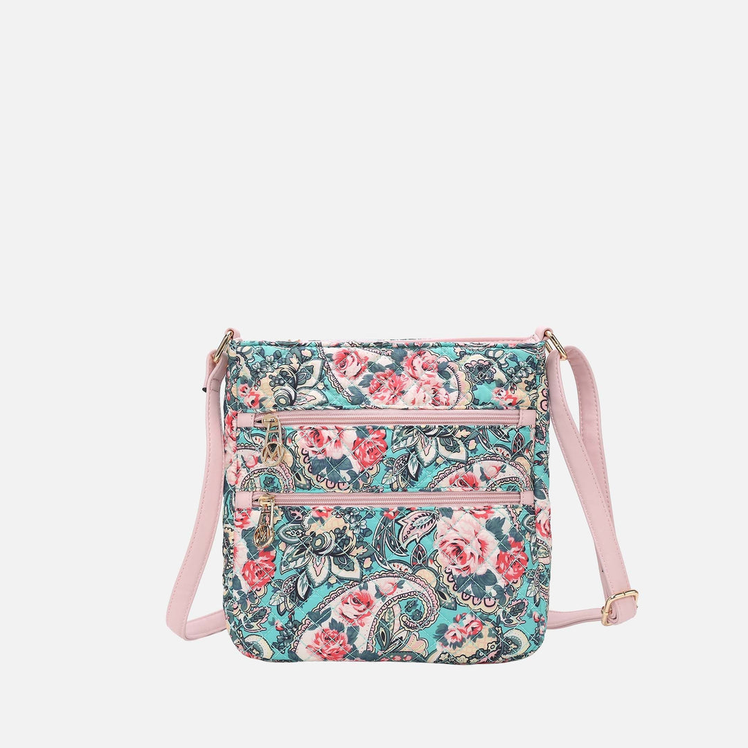 Floral Black MKF Collection By Mia K Lainey Floral Shoulder Bag