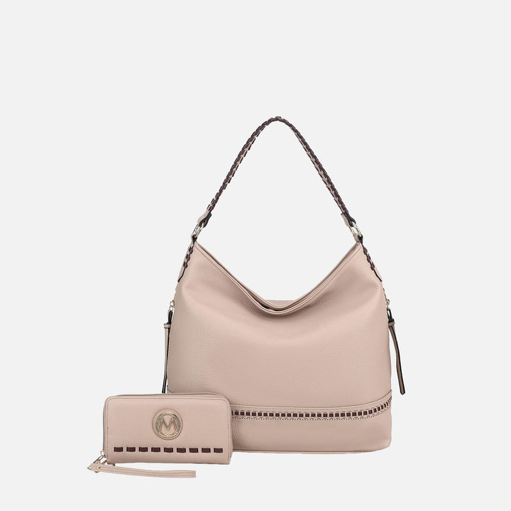 Charcoal Grey MKF Collection By Mia K Blake Shoulder Bag And Set