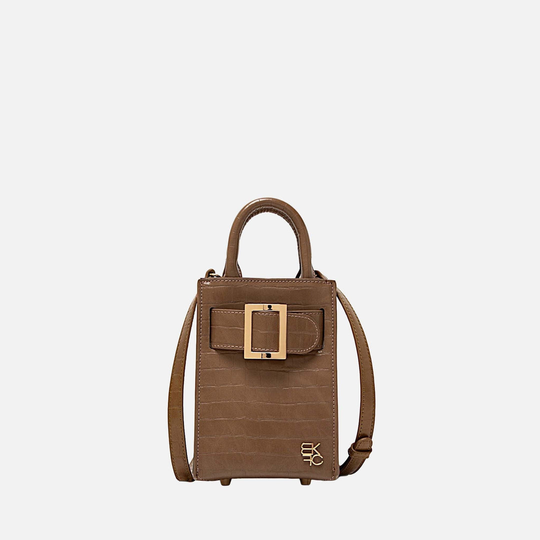 Khaki MKF Collection By Mia K Shannon Mini Tote Handbag