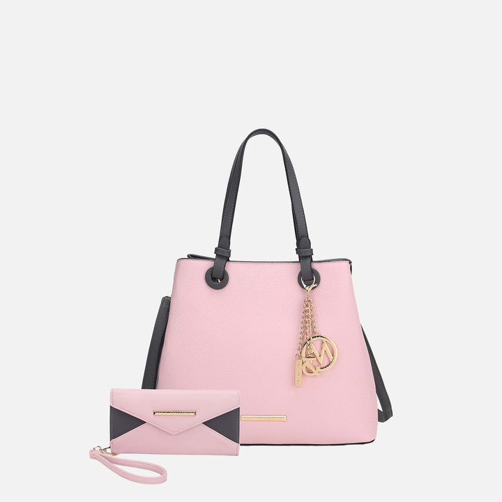 Denim Blue MKF Collection By Mia K Kearny Hobo Bag And Set