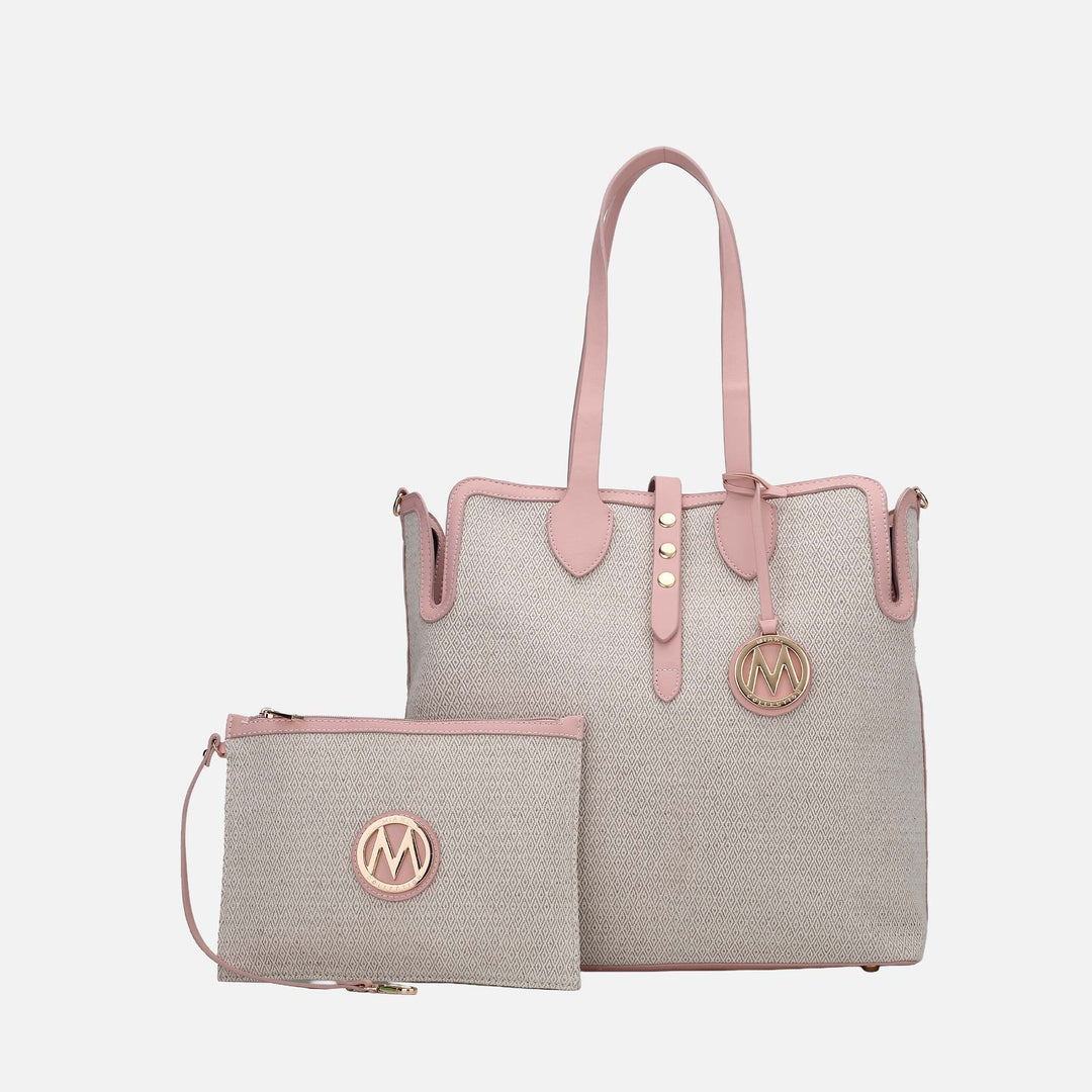 MKF Collection By Mia K Juliana Tote Bag And Wristlet Set