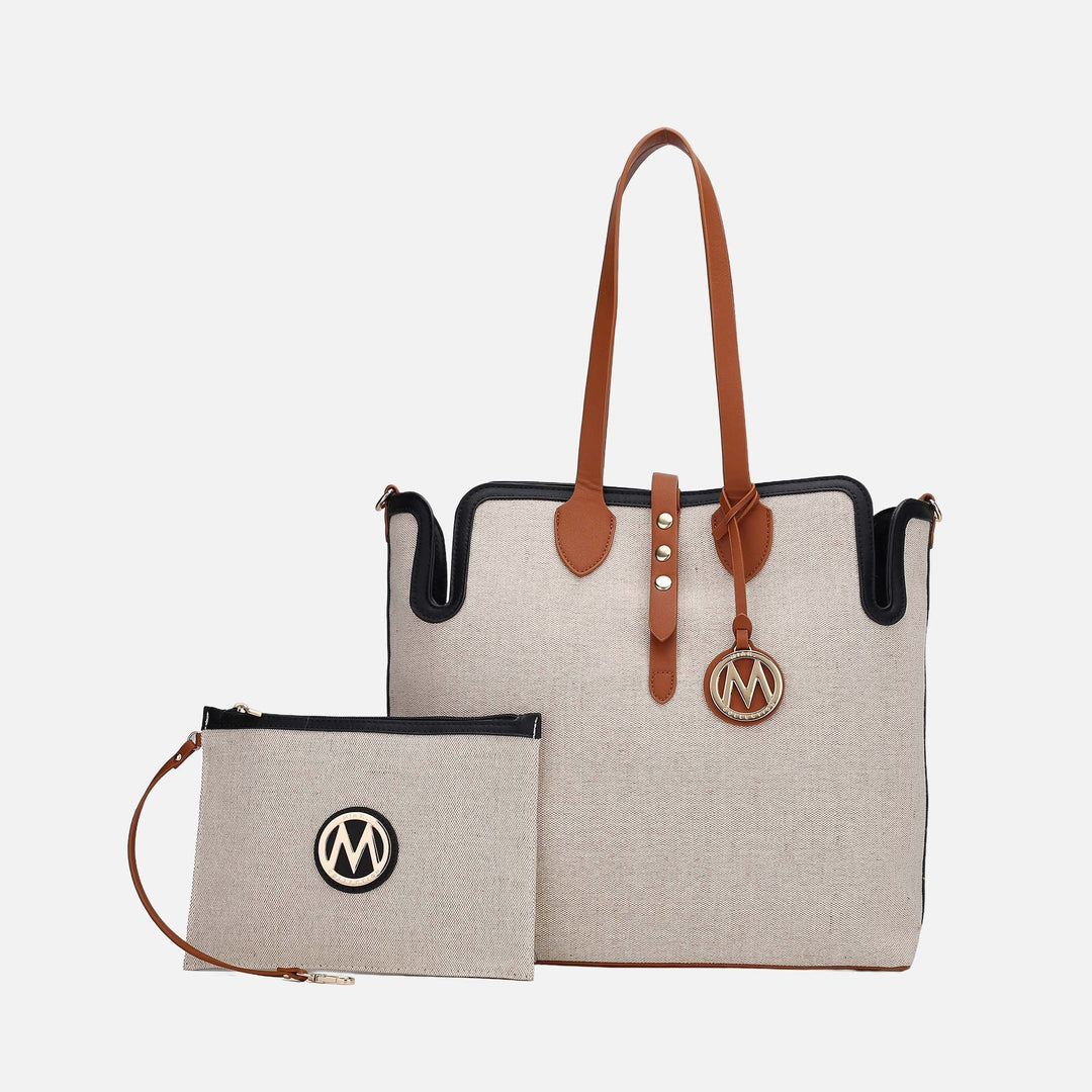 MKF Collection By Mia K Juliana Tote Bag And Wristlet Set